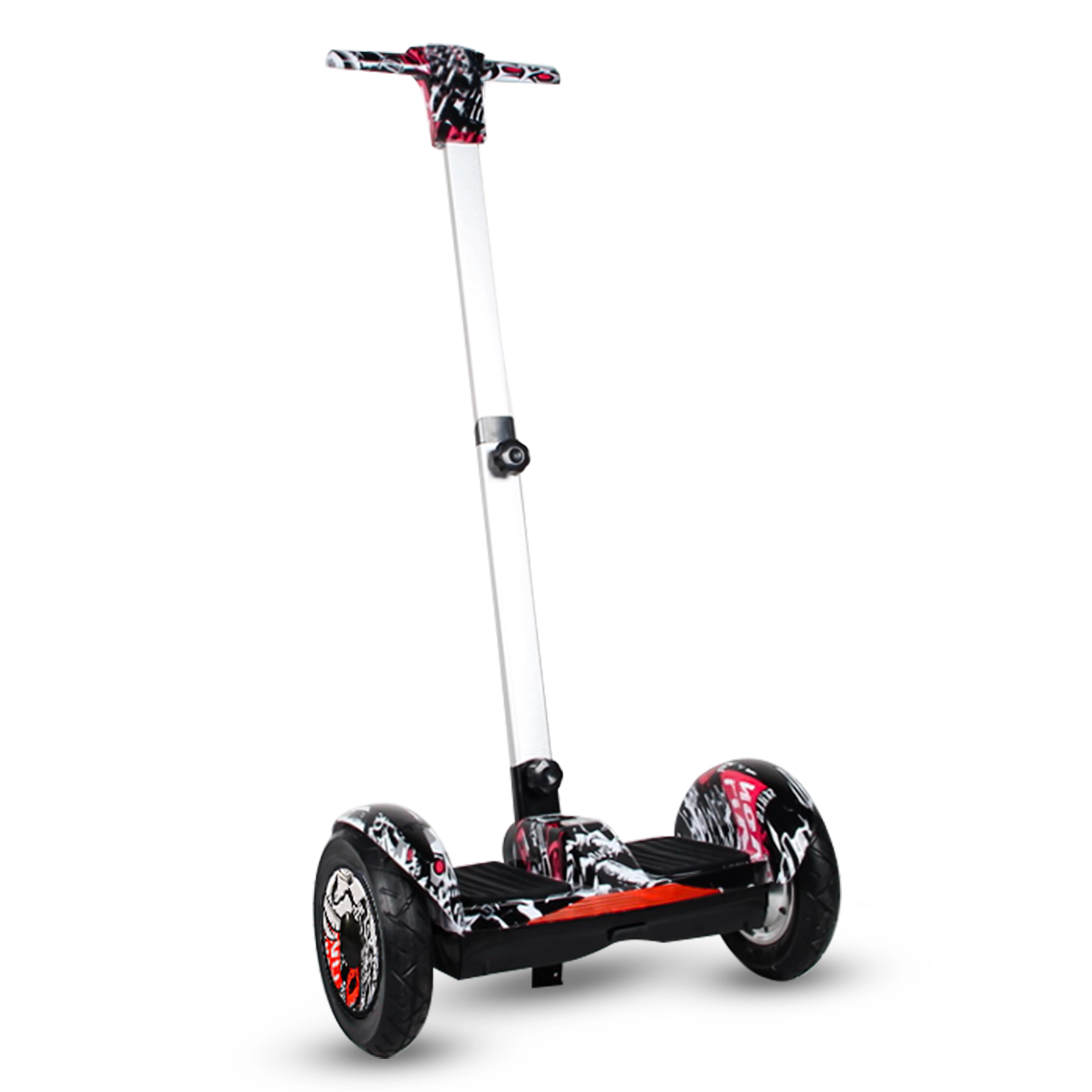TYGATEC T4 Self Balancing Hoverboard with Handle (white multi)
