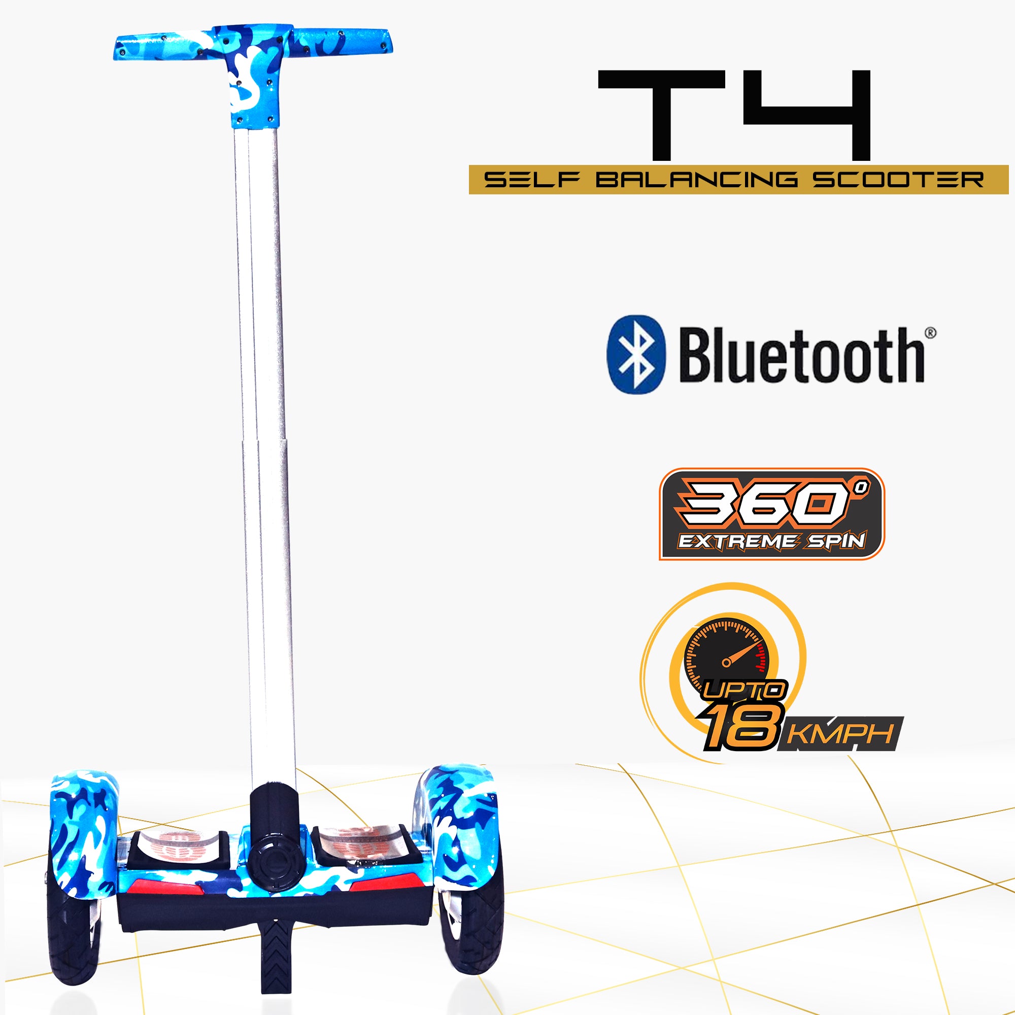 TYGATEC T4 Self Balancing Hoverboard with Handle
