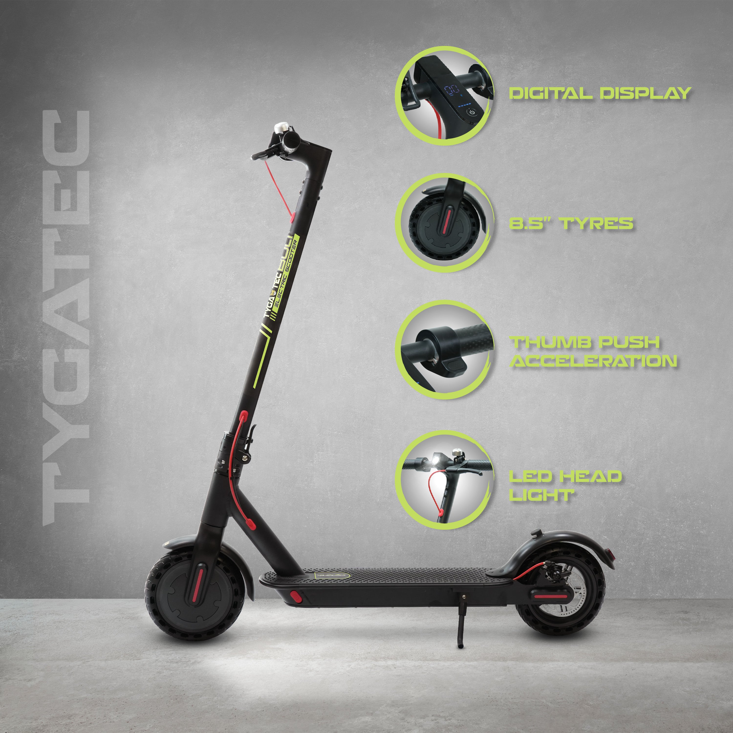 Tygatec Bolt E-Kick Electric Scooter For Kids & Adults | Electric Foldable Scooter
