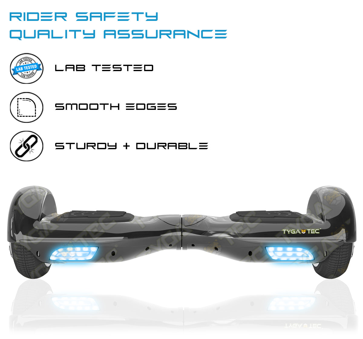 Tygatec T1 ECO - Self Balancing Electric Hoverboard (Black Color)